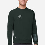 Bosson Organic cotton sweatshirt Evergreen