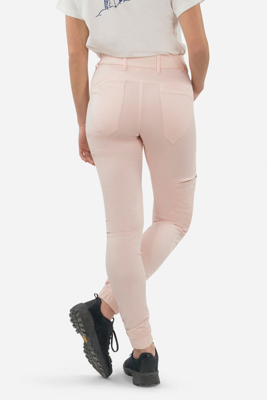 Pantalon d'escalade Laila Peak PINK WHITE